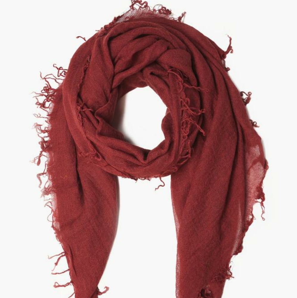 Chan Luu Henna cashmere woven scarf